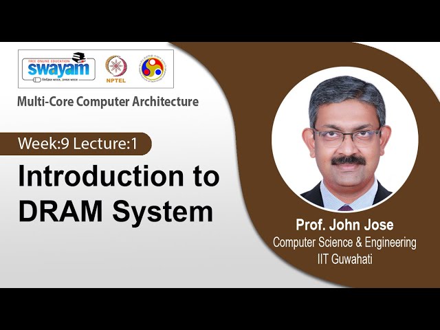 Lec 32: Introduction to DRAM System