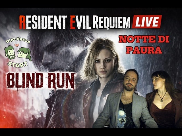 🔴 LIVE Resident Evil Requiem Blind Run episodio 2 – NOTTE DI PAURA INSIEME 😱