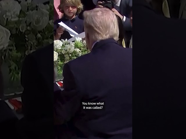 Trump tells children Biden used autopen