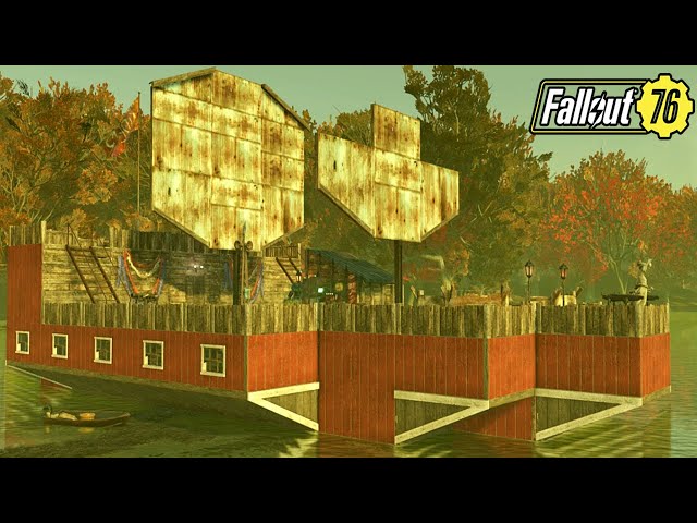 Fallout 76 | Pirate Ship Camp Build Tour & Tips on How to Make it!