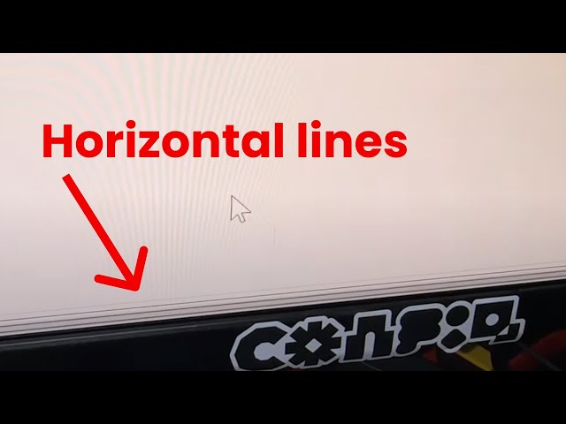 Monitor horizontal issue - Fixed!