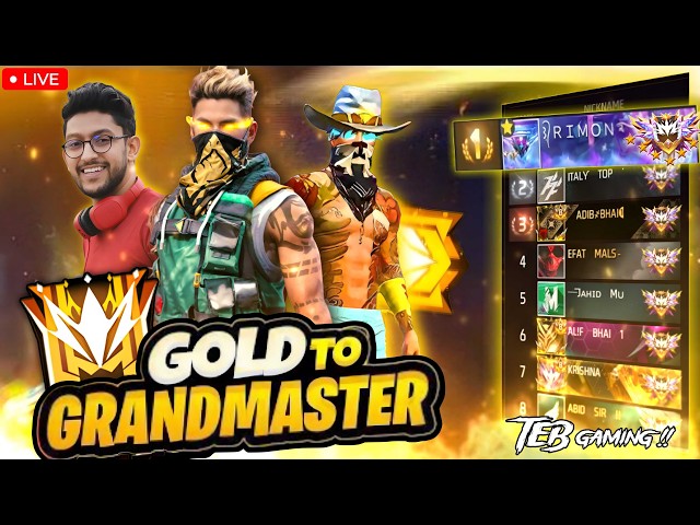 Free Fire🔥LIVE🔥Gaming Rank Push #shortsfeed #Verticallivefeed #FREEFIRE