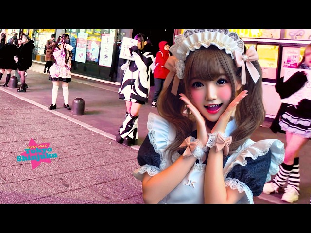 Tokyo Shinjuku 👍 Night Street 💖 4K Nonstop 1 Hour