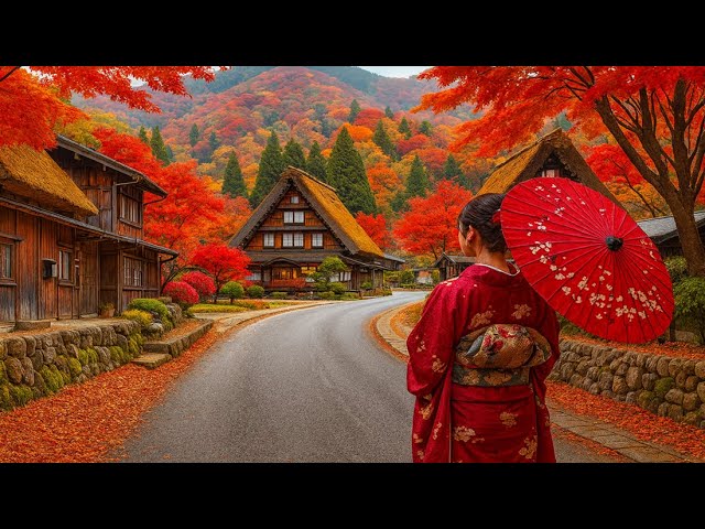 Japanese Autumn Serenity: A Poetic Escape Into Nature.