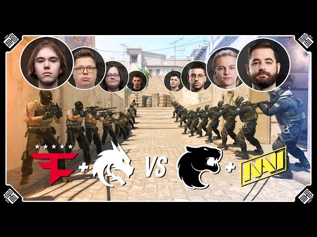 FaZe & Spirit vs FURIA & NAVI - 10v10 SHOWMATCH!