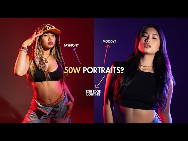 How to Create Stunning Studio Portraits with Just 50w Lights!