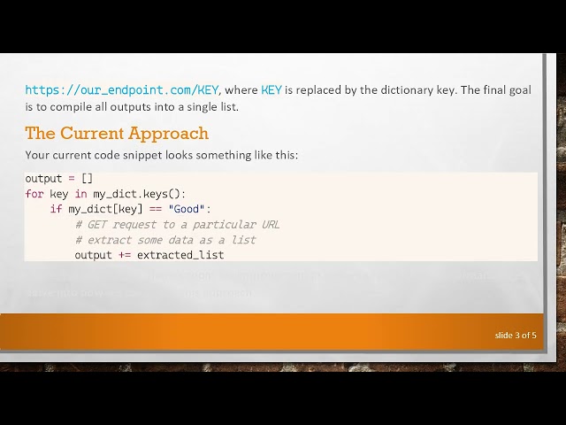 The Pythonic Way to Loop Through a Dictionary for Conditional GET Requests