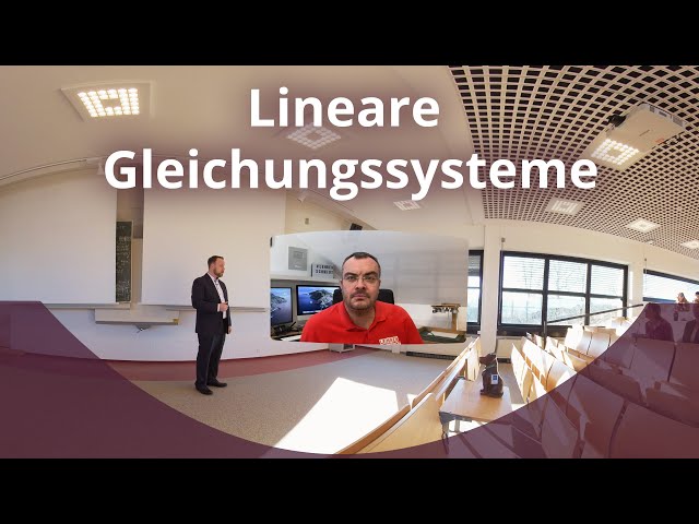 Lineare Gleichungssysteme einfach gelöst (mit Gastauftritt: Lehrerschmidt) | VR 8K 360°
