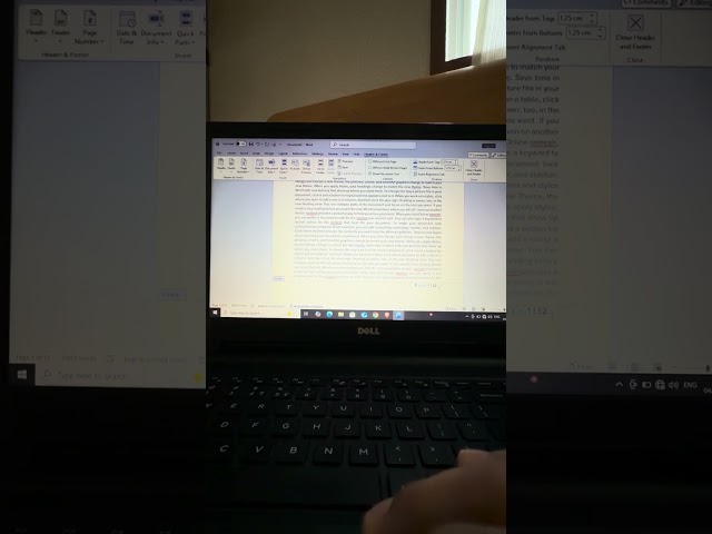 MS WORD part 3 format and header and footer page setup 