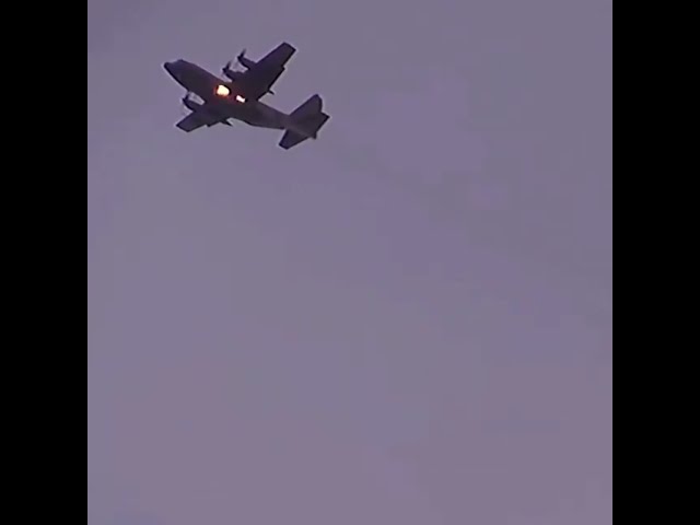 Lockheed AC-130 Gunship's 20mm Gatling Gun Live Fire