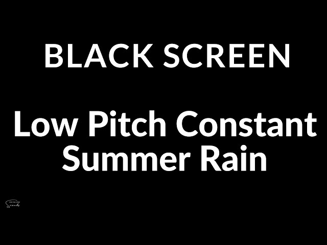 24/7 Live ASMR Rain Sound No Mid Roll Ads | Low Pitch Constant Summer Rain For Deep Sleepers