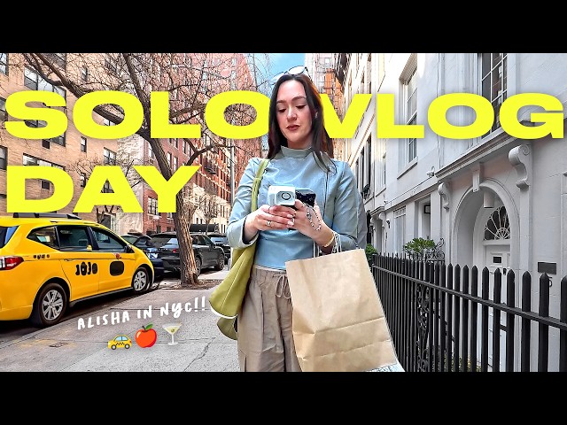Solo Day in NYC: Exploring the City, Vintage Shopping, and Taking Myself on a Date!!