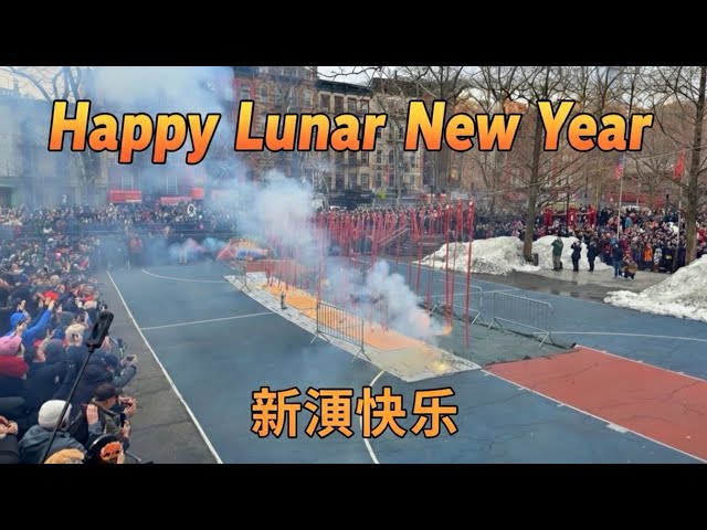 New York City Lunar New Year Firecrackers Celebration 2026 in Chinatown 