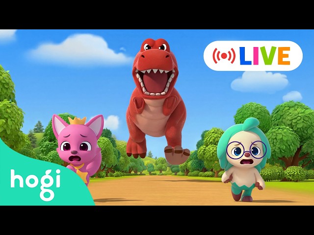 LIVE 🔴｜2026 BEST ✨ Hogi's Learn Colors with Dinosaurs and Jingle Play｜Dinosaur for Kids｜Hogi Live