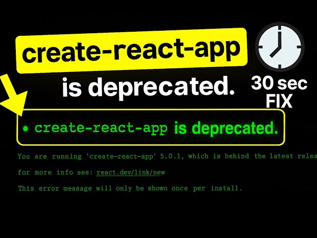 Create-React-App Not Working? Here's The Ultimate Fix