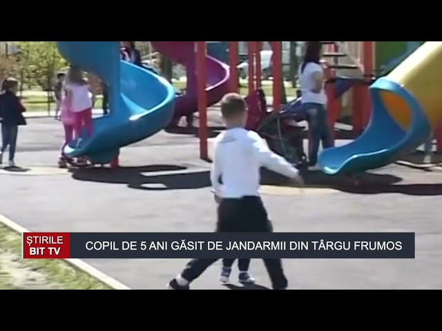 BIT TV NEWS - 5-YEAR-OLD CHILD FOUND BY GENDARMS IN TÂRGU FRUMOS