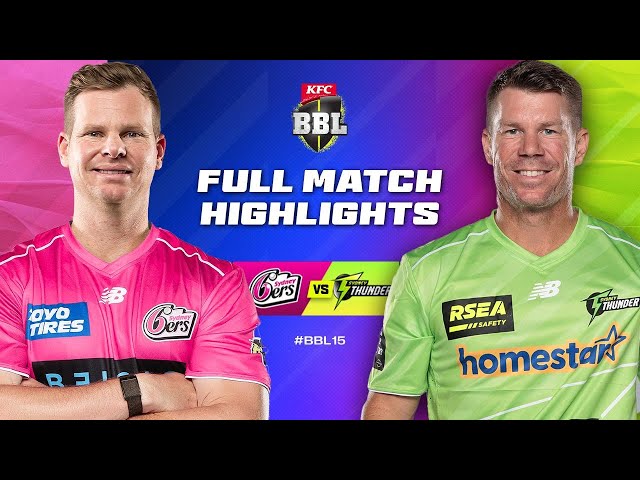 Sydney Sixers v Sydney Thunder Match Highlights | #BBL15