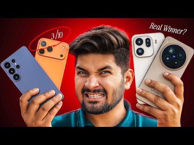 S26 ULTRA vs iPHONE 17Pro MAX vs OPPO FIND X9Pro vs VIVO X300Pro- Ultimate CAMERA Comparison