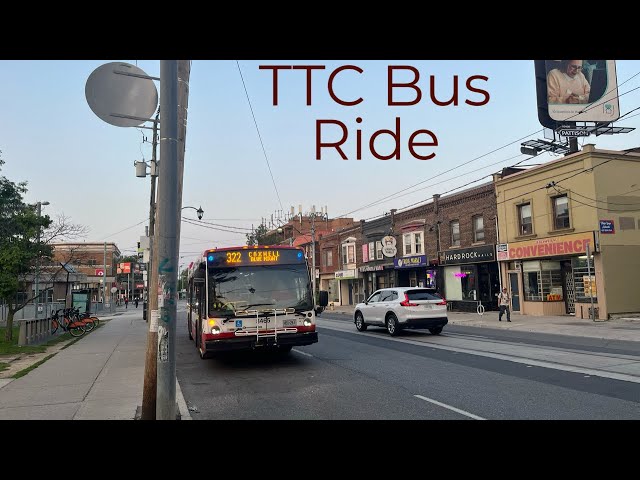 Toronto TTC 322 Coxwell Blue Night Bus Ride - Full Route Southbound 7/28/2024