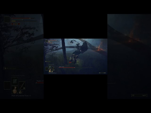 Elden Ring Boss Fight: Night's Cavalry (Weeping Peninsula) | PS5 #short #shorts