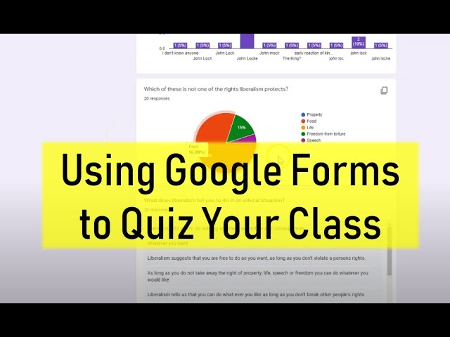 Using Google Forms to quiz students