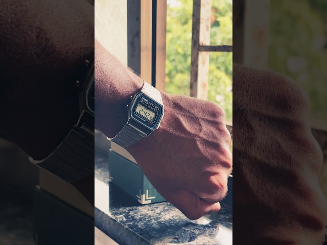 Casio vintage watch A-158WA-1Q #casiowatches #timepiece #vintagewatches