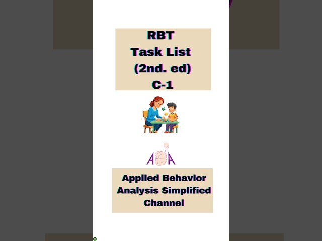 RBT Task List: Identify the Essential Components of a Written Skill Acquisition Plan!