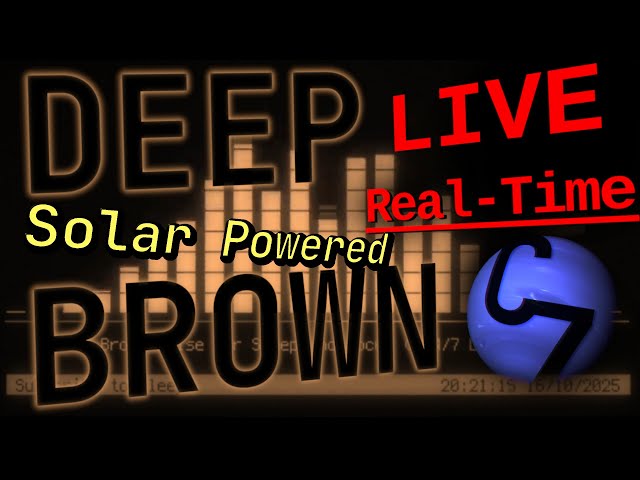 ☀️ [ LIVE 24/7 ] 🌚 Solar Powered Deep Brown Noise for Sleep and Focus ( No Midroll Ads )