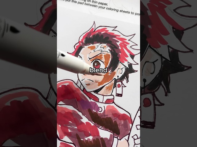 How to BLEND Acrylic Markers!! 👀🎨 #arttutorial