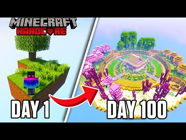 Ultimate Minecraft Challenge: 100 Days In Skyblock Infinite!