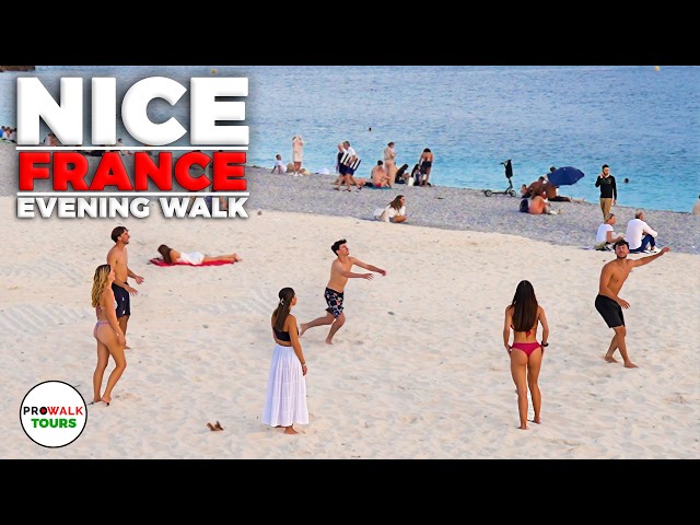 Nice, France 🇫🇷 Evening Walking Tour | Vieux Nice & Promenade des Anglais | 4K 60fps