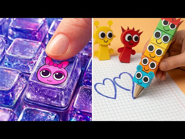 🔴 Huntrix Sparkle DIY School ✨📚 Shiny K-Pop Inspired Crafts for Your Desk 💖