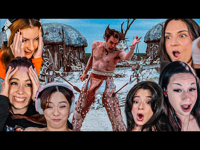TOP FEMALE "ACE VENTURA TRIBE FIGHT" Reactions! Ace Ventura Movie Reaction
