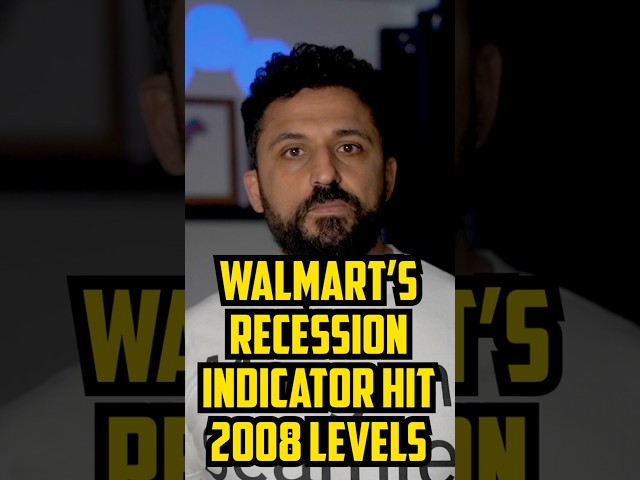 Walmart Recession Indicator at 2008 Level  #stocks #walmart #recession #finance #crisis #inflation
