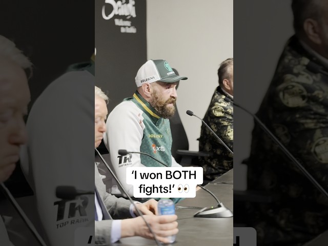 Tyson Fury believes he won both fights against usyk! 🥊