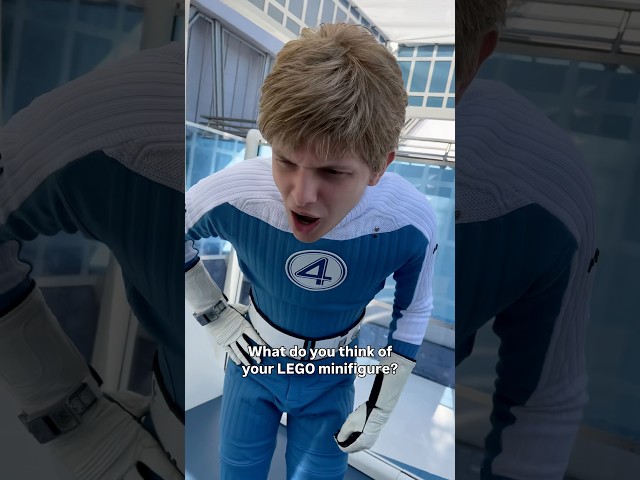Johnny Storm Approves 🔥 #lego #fantasticfour #disneyland #shorts