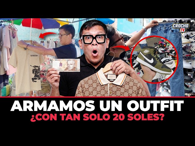 💸👔 ¿PODEMOS ARMAR UN  OUTFIT  CON SOLO 20 SOLES? VISITANDO LA CACHINA DE TACORA |  CROCHO TV CLIPS
