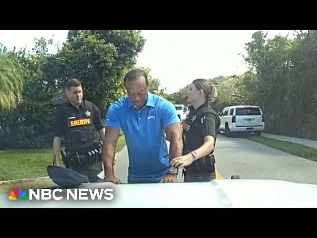Florida sheriff releases video showing Tiger Woods’ DUI arrest