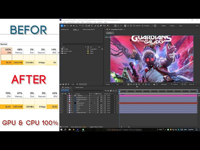 Fix GPU Rendering After effects 2025 With Proof 100%