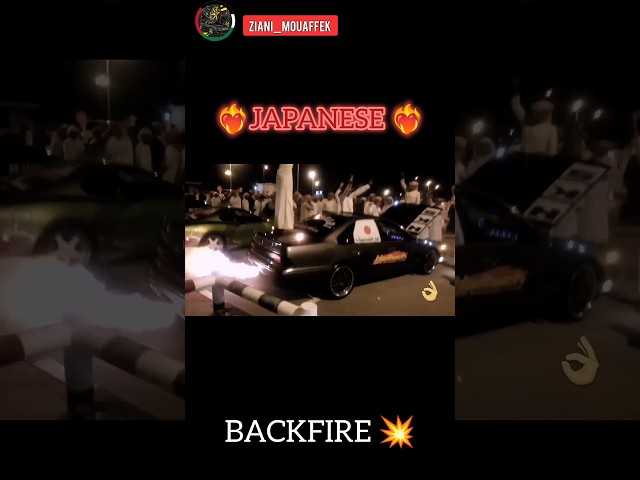 🫀INSANE Japanese Sports Car Backfire at Night💥Crowd Goes Wild | Flames & Explosions#shorts#viralcars