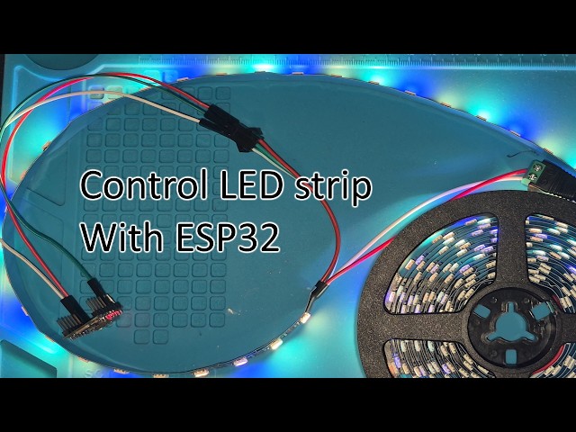 How to setup and control addressable LED strip with ESP32 and WLED FW