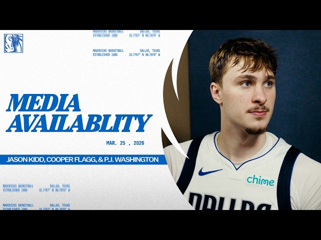 Jason Kidd, Cooper Flagg, & P.J. Washington | Post-Game Media Availability @ DEN | 3/25/26