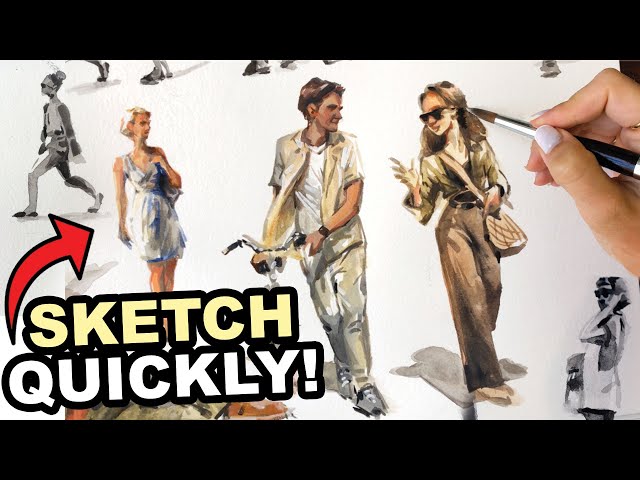 How to Sketch People in 2 Simple Steps With PAINT!