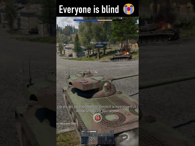 Rare sight of blind france player #warthunder