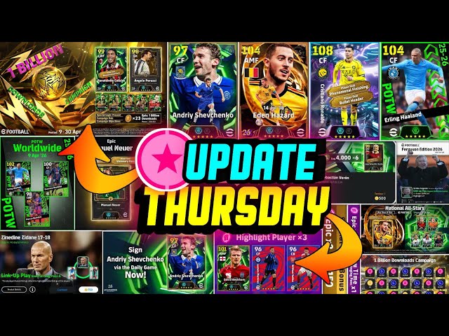 eFootball 2026 New Update v5.4.0! Free Epic 😍 New Treasure Link, Thursday Potw & Free Coins Campaign