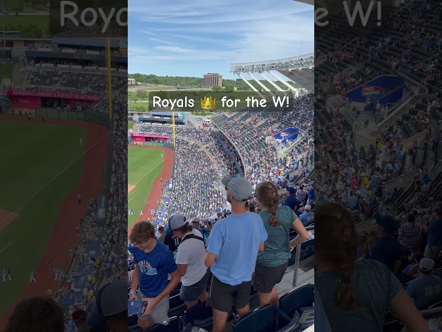 @royals WIN with EPIC Walk-Off Double Play! ⚾️👑 | Max, Mav, and Addie's Adventures
