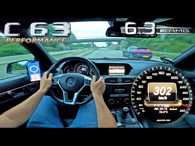 10 minutes of AMG HEAVEN! // C63 AMG PERFORMANCE W204 on AUTOBAHN!