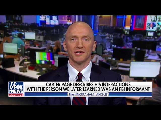 Carter Page on interactions with alleged FBI informant