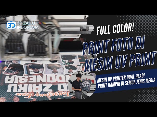 PRINT FOTO/GAMBAR UKURAN BESAR DI AKRILIK MENGGUNAKAN MESIN UV PRINTER 6090 DUAL HEAD - UV PRINT