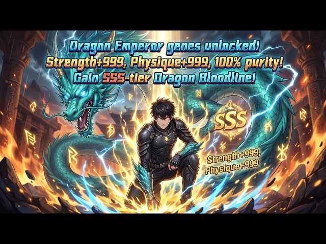 Dragon Emperor genes unlocked!Strength+999,Physique+999,100% purity! Gain SSS-tier Dragon Bloodline!